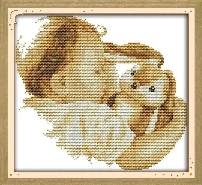  DIY Cross Stitch Embroidery Kits - 14CT & 11CT DMC Portrait Patterns for Home Decor -  ToylandEU™