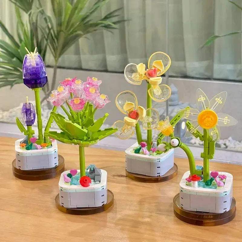 DIY Crystal Building Blocks Bouquet for Modern Home Decor - ToylandEU