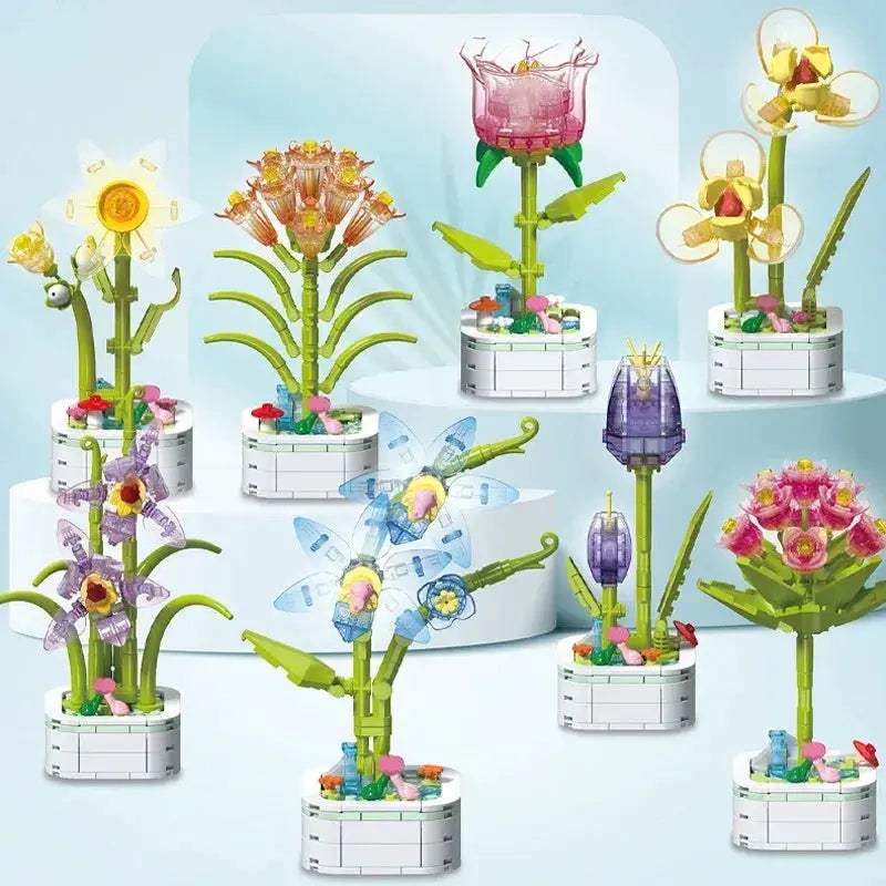 DIY Crystal Building Blocks Bouquet for Modern Home Decor - ToylandEU