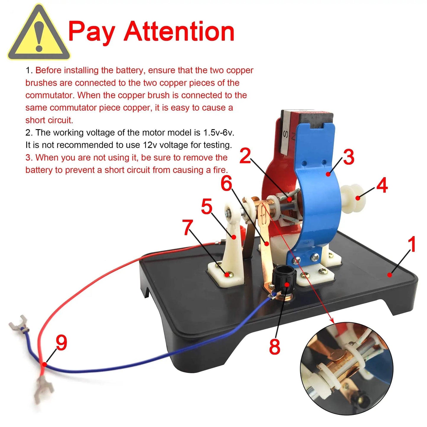 DIY DC Electric Motor Kit for Kids Educational STEM Toy - ToylandEU