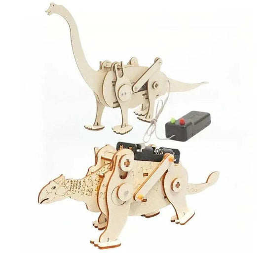  DIY Dinosaur Models Kit Two Types Wooden Puzzles -  ToylandEU™