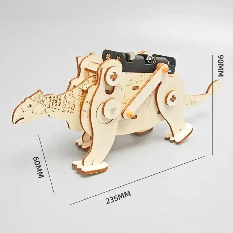  DIY Dinosaur Models Kit Two Types Wooden Puzzles -  ToylandEU™