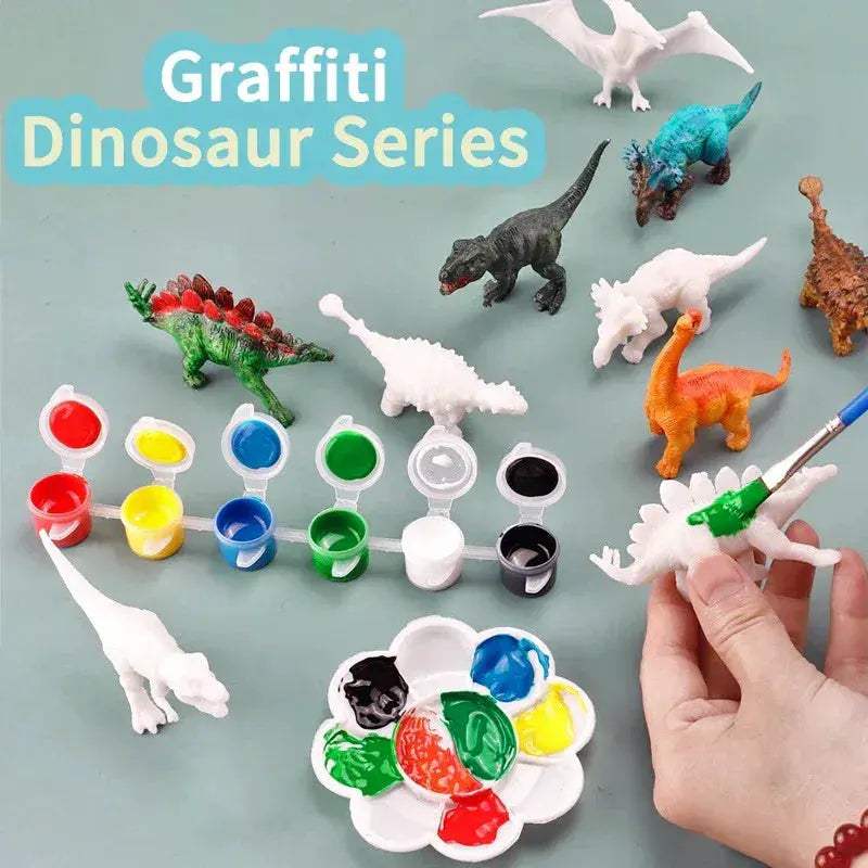 DIY Dinosaur Paint Kit 3D Figures Craft Set for Kids - ToylandEU