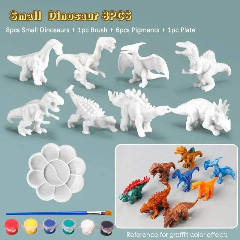 DIY Dinosaur Paint Kit 3D Figures Craft Set for Kids - ToylandEU