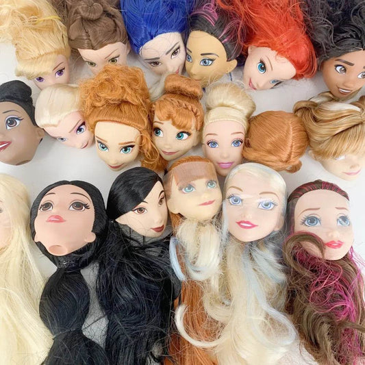DIY Doll Head Craft Set - Assorted Princess & Mermaid Styles (10-20PCS) - ToylandEU