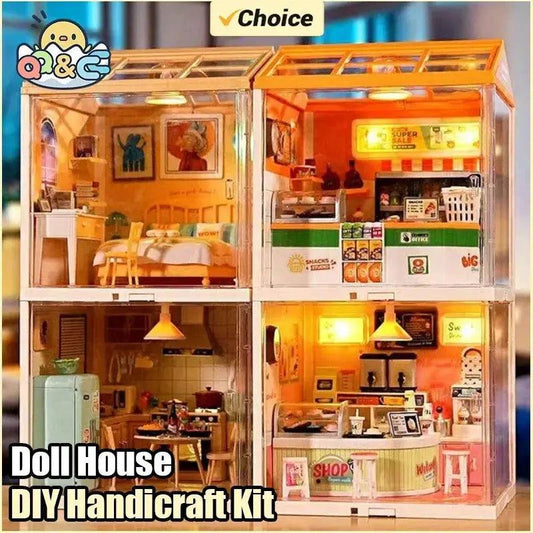 DIY Dollhouse Building Kit With Lighting Creative Play -  ToylandEU™