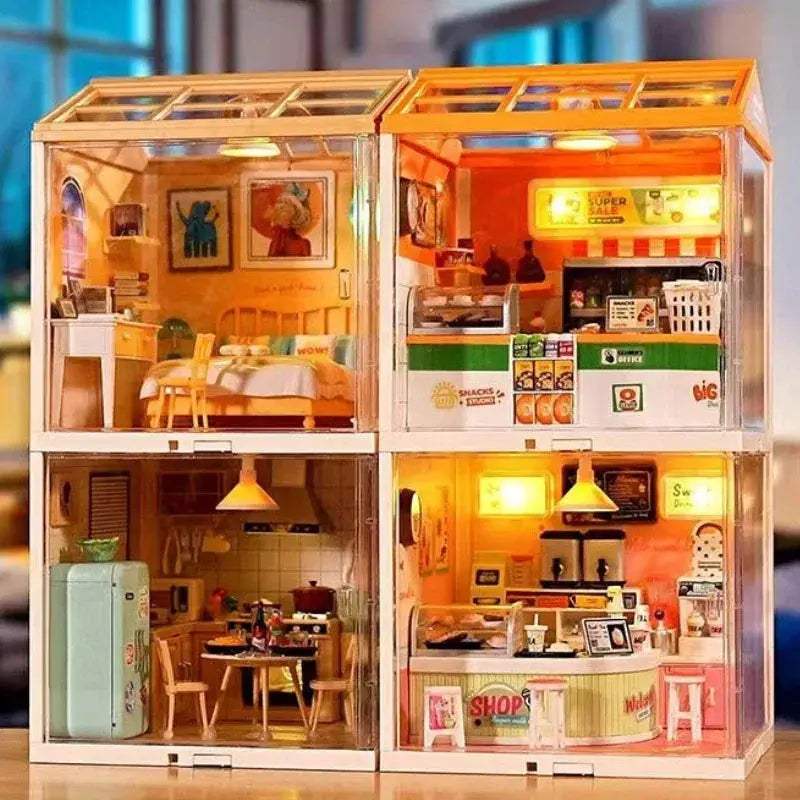 DIY Dollhouse Building Kit With Lighting To Spark Creativity - ToylandEU