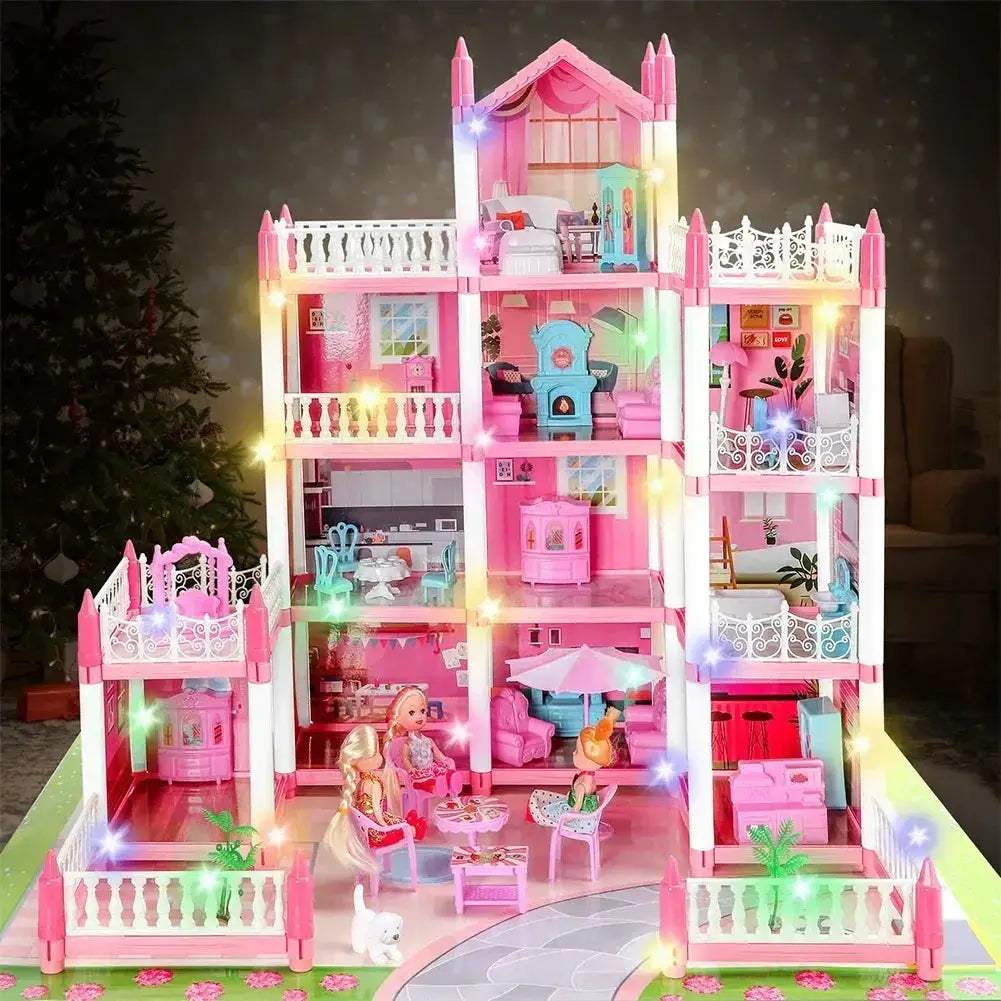 DIY Dollhouse Kit With 4 Dolls And Educational Accessories - ToylandEU