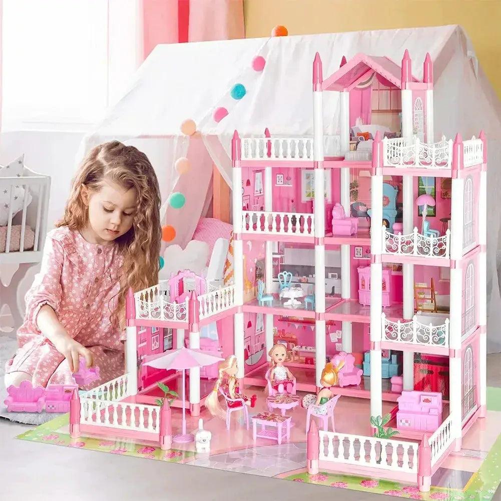  DIY Dollhouse Kit With 4 Dolls Educational Accessories -  ToylandEU™