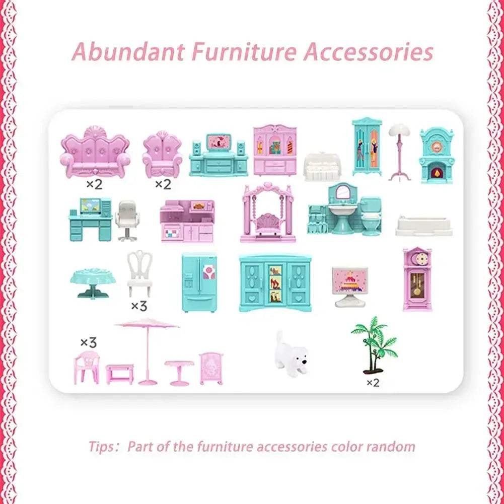  DIY Dollhouse Kit With 4 Dolls Educational Accessories -  ToylandEU™