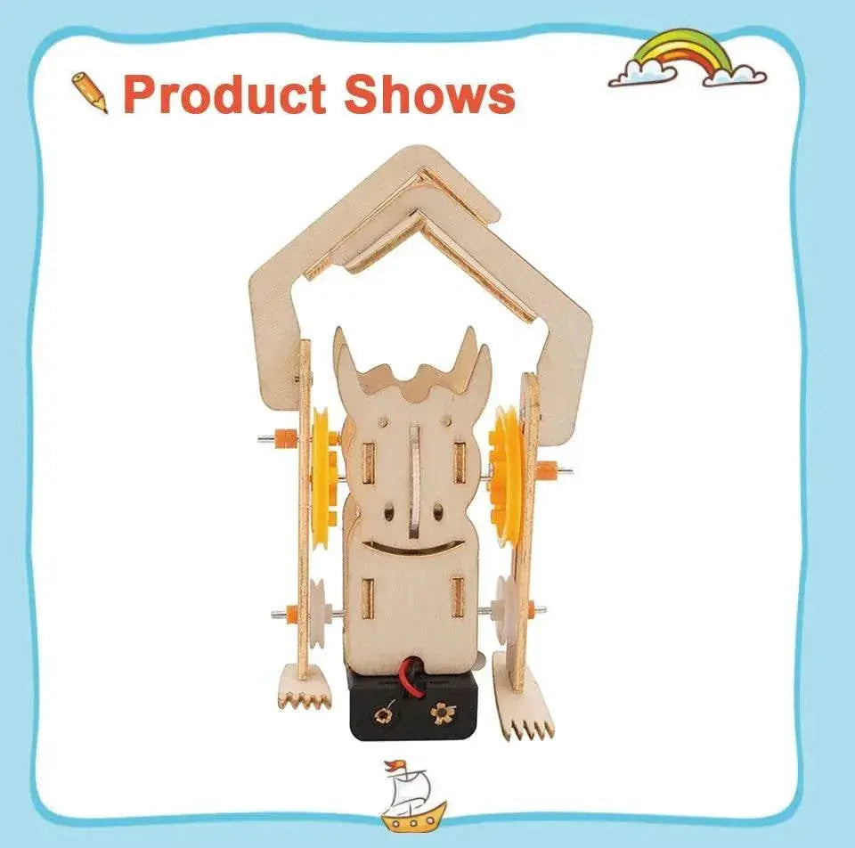 DIY Electric Robot Rope Climbing Kids Science Discovery Toy STEM Education Physics Experiment Kit School Project Art Craft Toy - ToylandEU