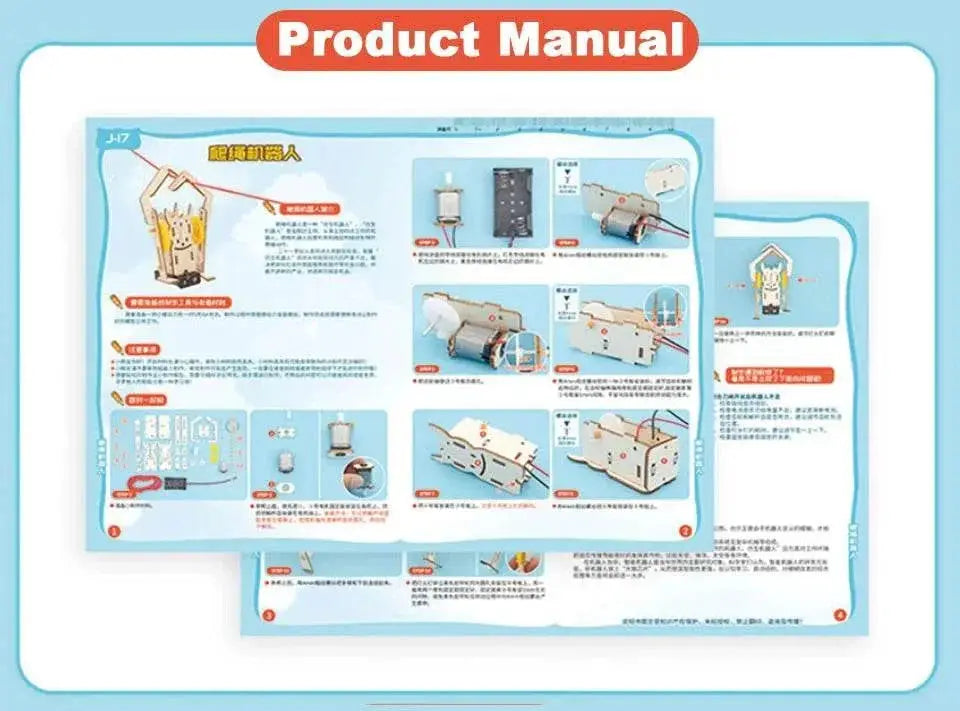 DIY Electric Robot Rope Climbing Kids Science Discovery Toy STEM Education Physics Experiment Kit School Project Art Craft Toy - ToylandEU