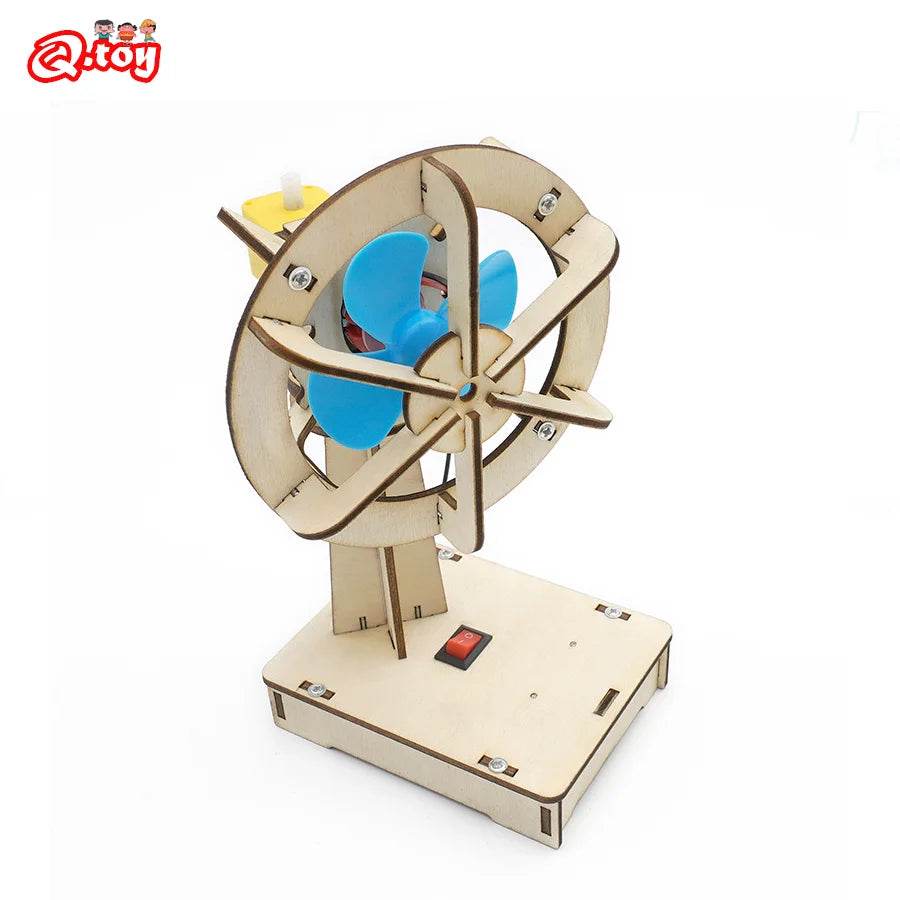 DIY Electric Shaking Head Fan STEM Toy Kit for Kids - ToylandEU