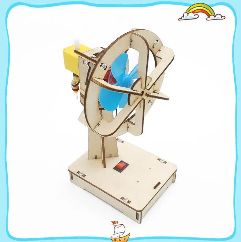 DIY Electric Shaking Head Fan STEM Toy Kit for Kids - ToylandEU