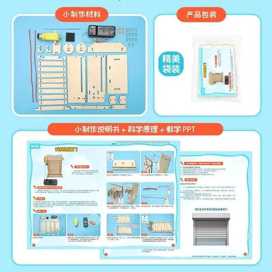  DIY Electric Shutter Roll Gate Model STEM Kit Experiment Tool Science Toy School Educational Fun Physics Project -  ToylandEU™