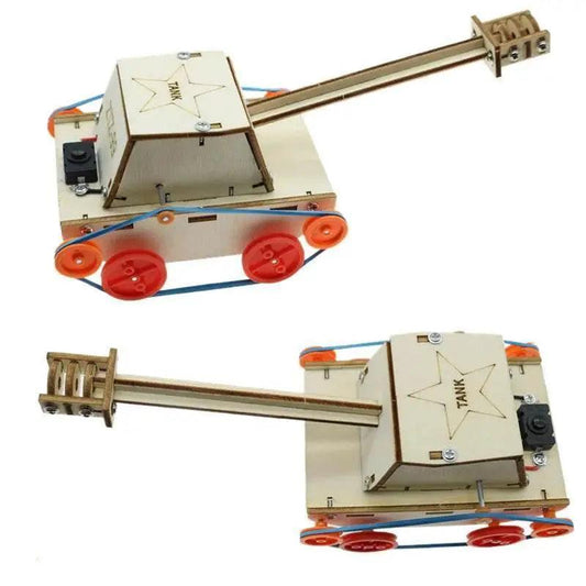  DIY Electric Tank Wooden Puzzle Model Kids Primary School Student STEAM Science Physics Educational Toys -  ToylandEU™