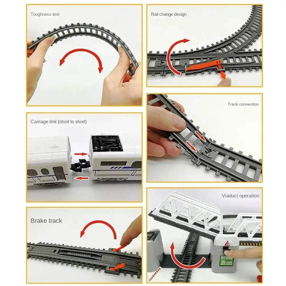 DIY Electric Train Set For Kids With Realistic Rail Tracks - ToylandEU
