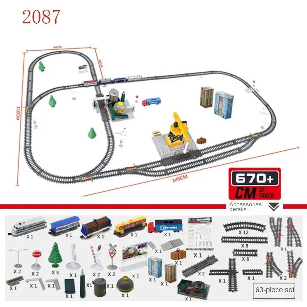 DIY Electric Train Set For Kids With Realistic Rail Tracks - ToylandEU