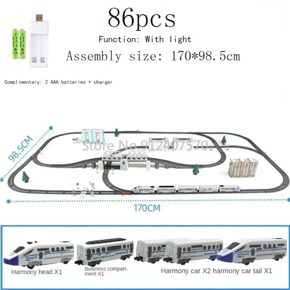  DIY Electric Train Set For Kids With Realistic Tracks -  ToylandEU™