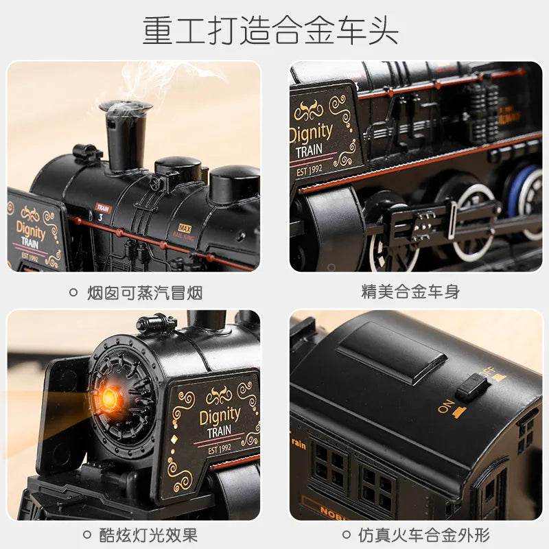 DIY Electric Train Set with Motorized Locomotive & Custom Tracks - ToylandEU