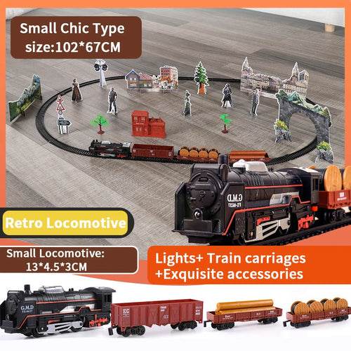 DIY Electric Train Set with Motorized Locomotive & Custom Tracks - ToylandEU