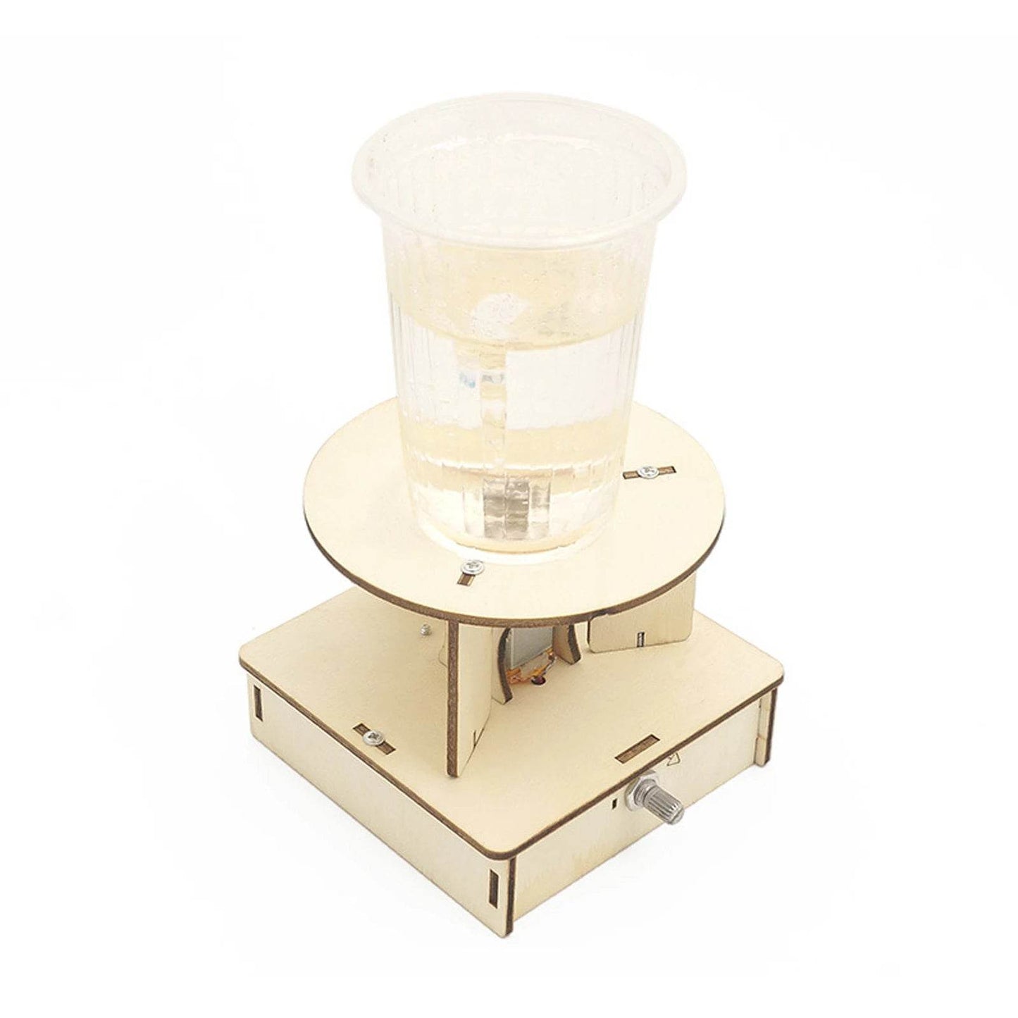 DIY Electric Water Tornado Swirl Maker Wooden Puzzle Science Experiment Gift for Children - ToylandEU