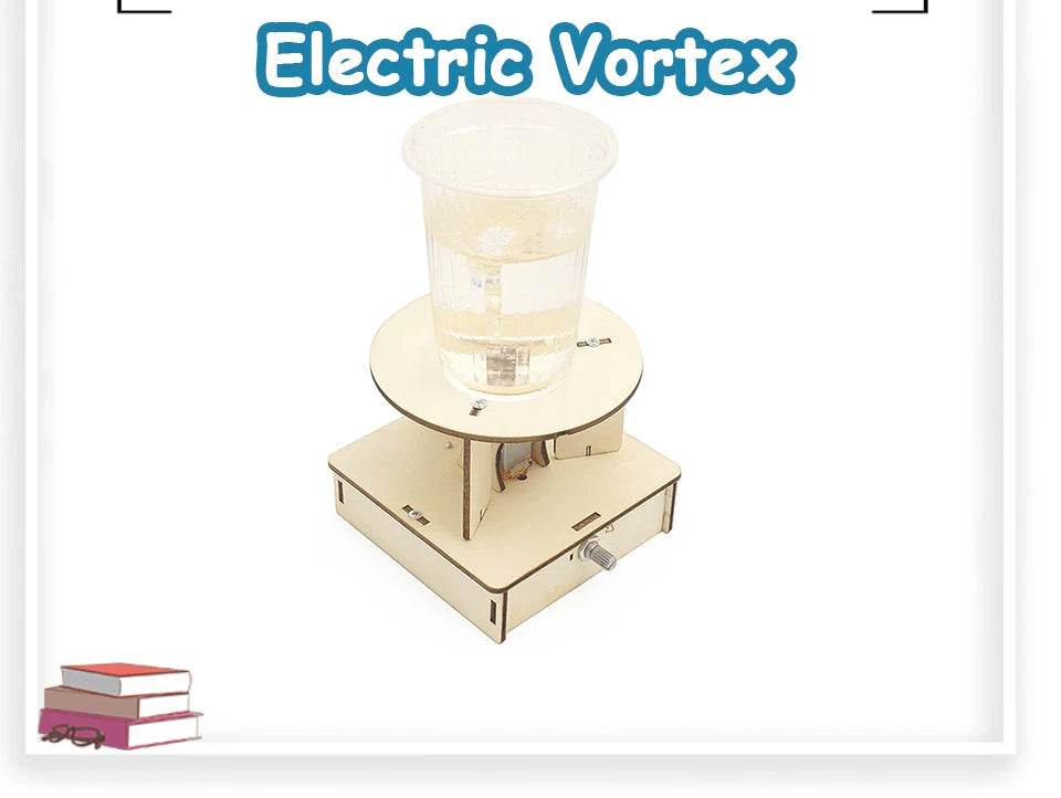 DIY Electric Water Tornado Swirl Maker Wooden Puzzle Science Experiment Gift for Children - ToylandEU