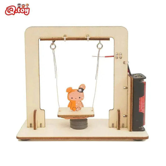  DIY Electromagnetic Swing Model STEM Kit Children Technologia Science Toys School Experimental Tool Kit Learning Education Kids -  ToylandEU™