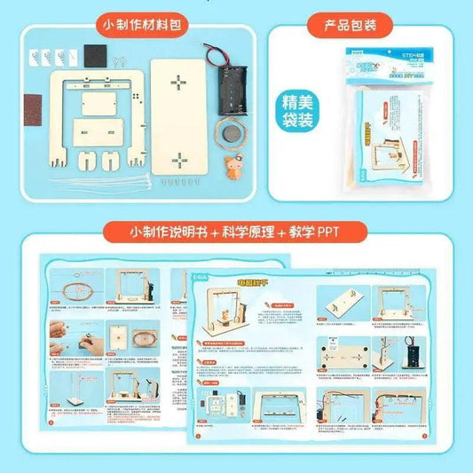  DIY Electromagnetic Swing Model STEM Kit Children Technologia Science Toys School Experimental Tool Kit Learning Education Kids -  ToylandEU™