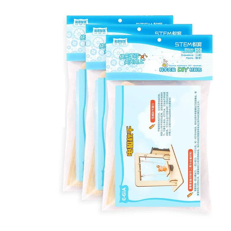 DIY Electromagnetic Swing Model STEM Kit Children Technologia Science Toys School Experimental Tool Kit Learning Education Kids - ToylandEU