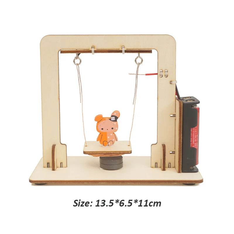 DIY Electromagnetic Swing Model STEM Kit Children Technologia Science Toys School Experimental Tool Kit Learning Education Kids - ToylandEU