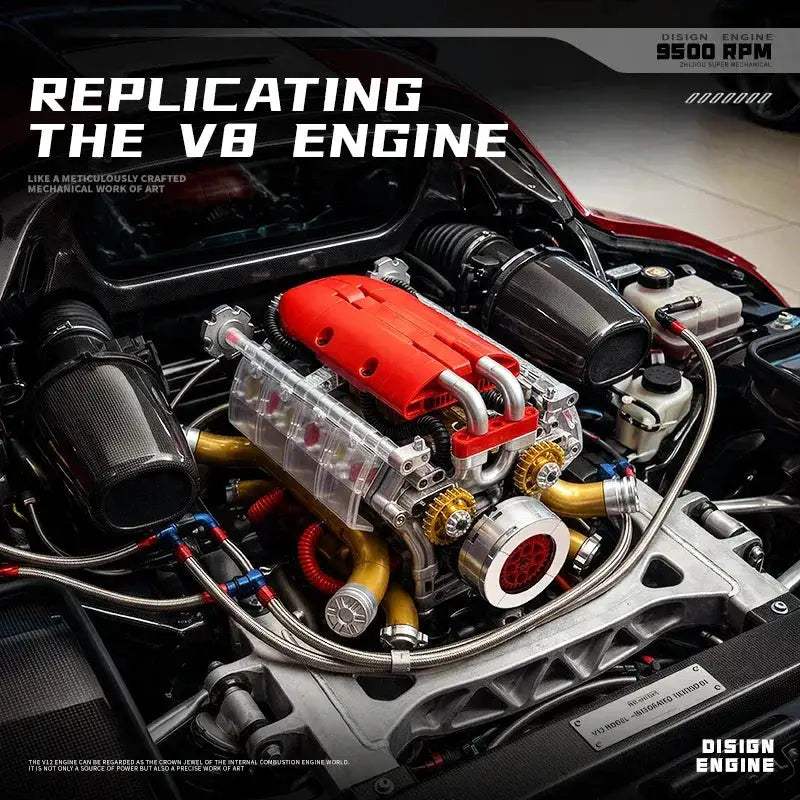 DIY Engine Model Kit With Real Gear Drive For STEM - ToylandEU