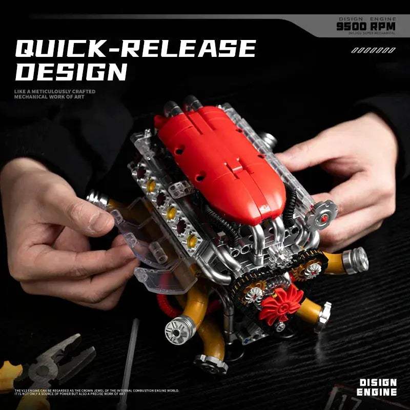 DIY Engine Model Kit With Real Gear Drive For STEM - ToylandEU