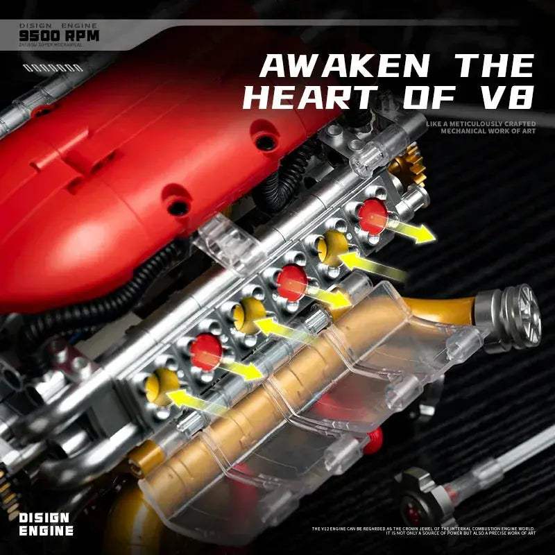 DIY Engine Model Kit With Real Gear Drive For STEM - ToylandEU