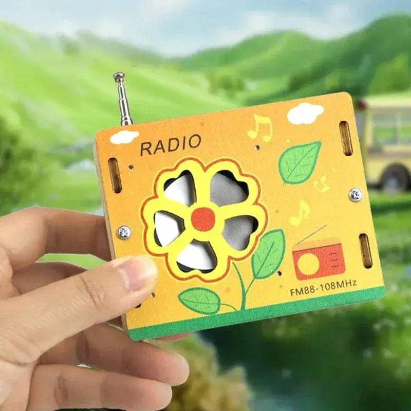 DIY FM Radio Kit Wooden Science Experiment Toy for Learning - ToylandEU