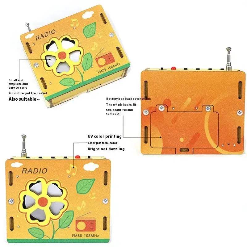 DIY FM Radio Kit Wooden Science Experiment Toy for Learning - ToylandEU