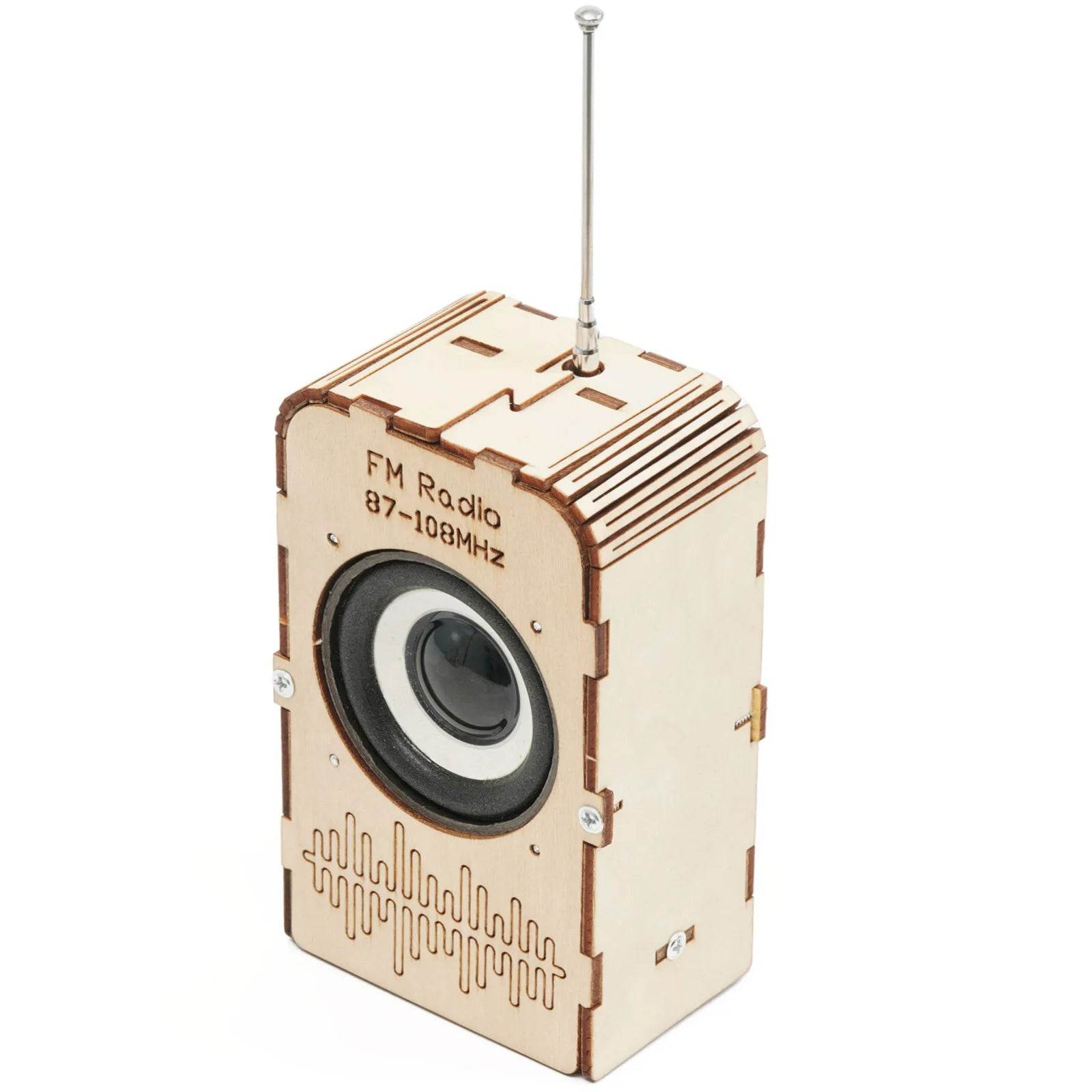 Направи си сам FM радио Модел Научни играчки за деца Дървен STEM Технологичен Образователен Комплект - ToylandEU