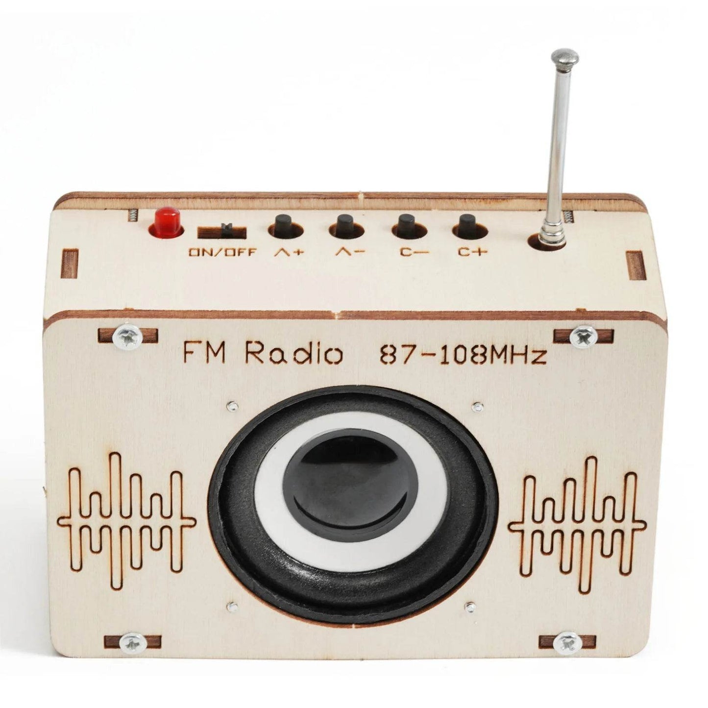 Направи си сам FM радио Модел Научни играчки за деца Дървен STEM Технологичен Образователен Комплект - ToylandEU