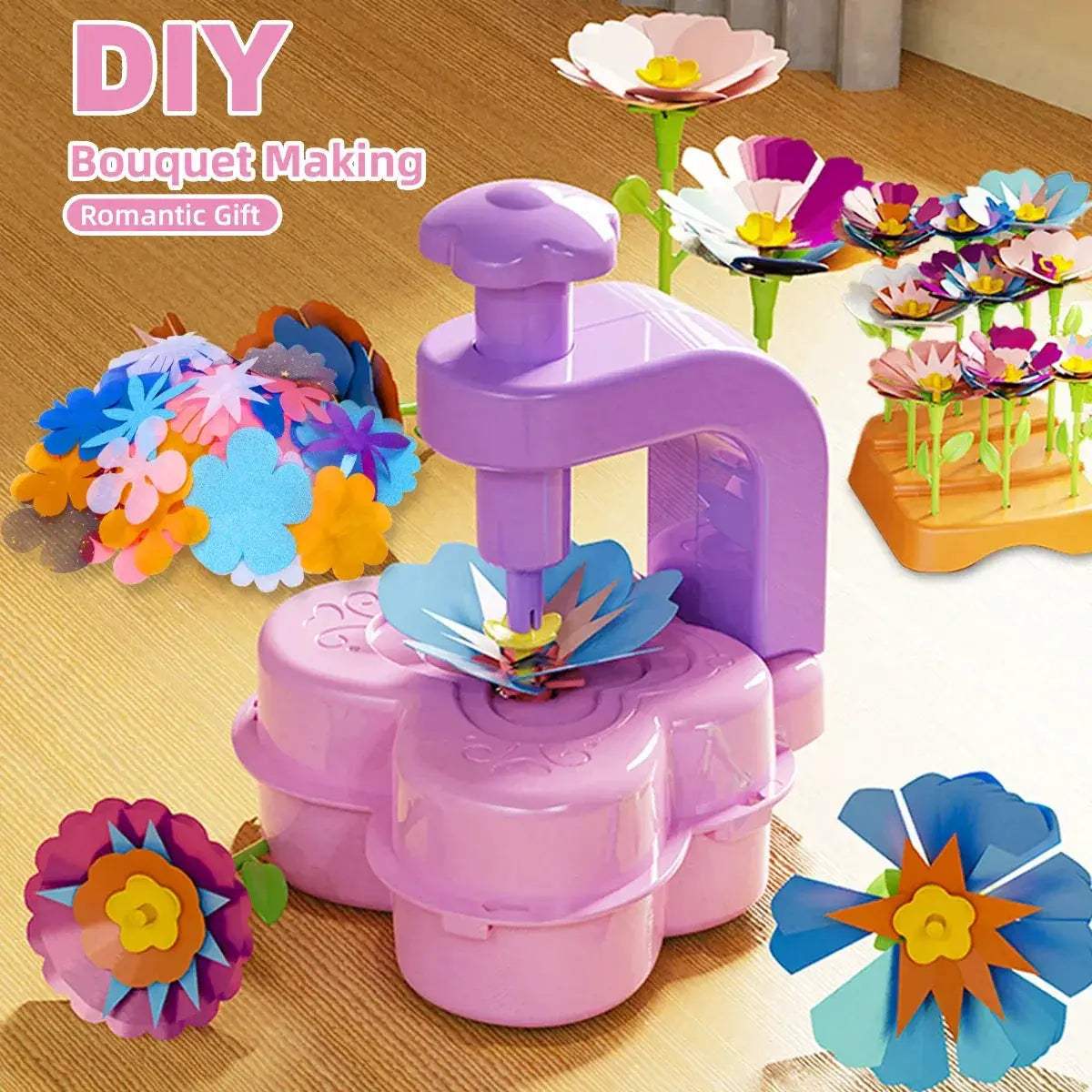 DIY Fabric Flower Bouquet Kit For Girls Creative Craft Toy - ToylandEU