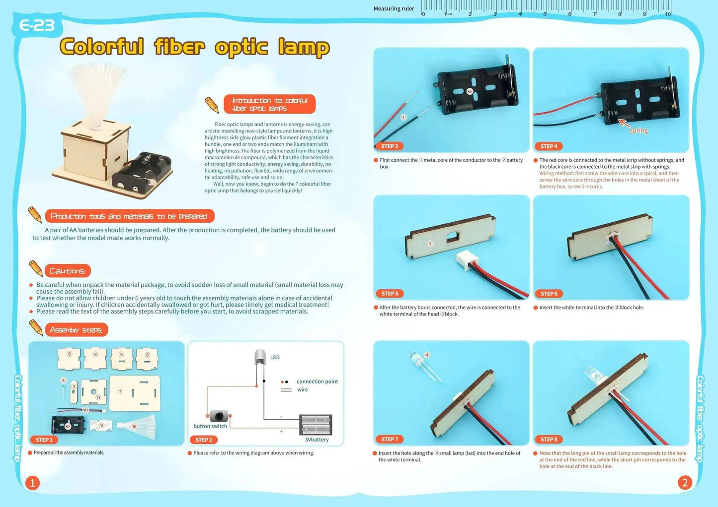  DIY Fiber Optic Light STEM Toys Science Experimental Tool Kit Teaching Aids for Kids Learning Education -  ToylandEU™