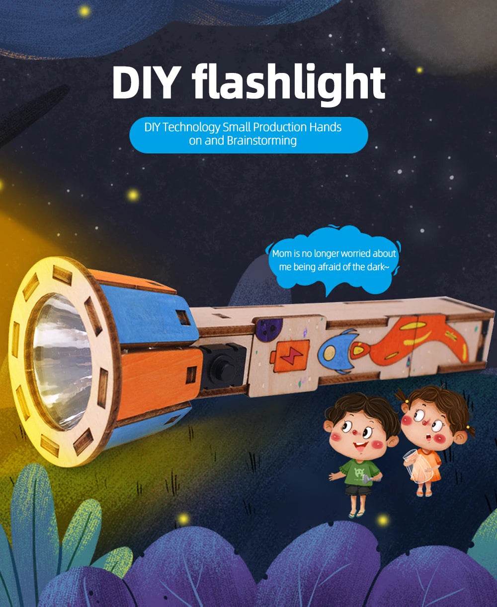 DIY Flashlight DIY Science Experiment Kit & Education Model Toy Physics Science Toys For Children Gift Toy Project - ToylandEU