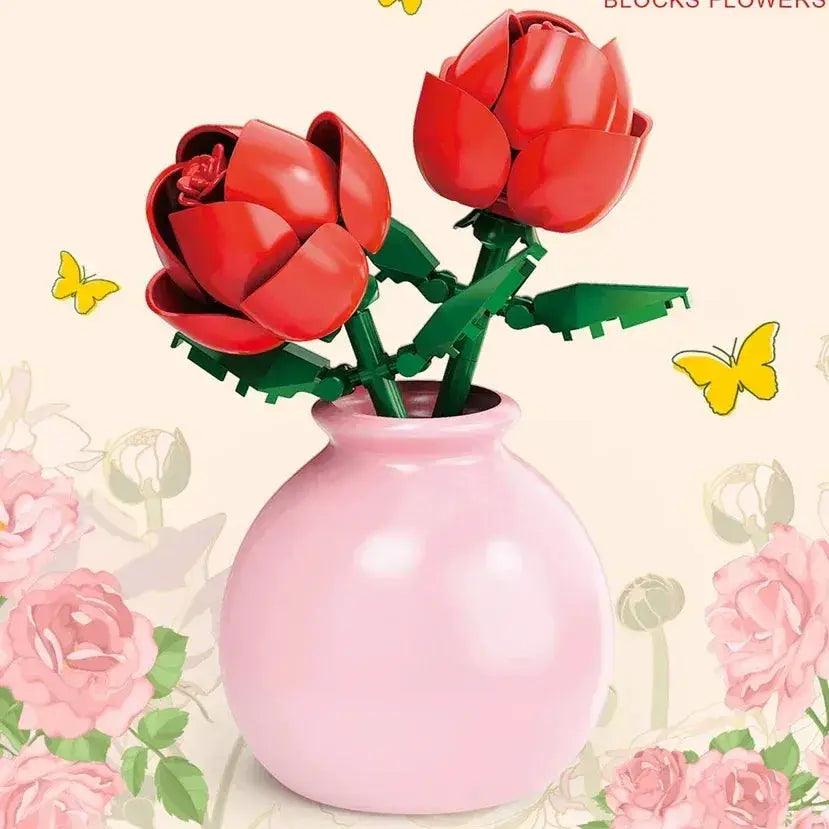  DIY Flower Bouquet Building Blocks Kit Garden Decor Pro -  ToylandEU™