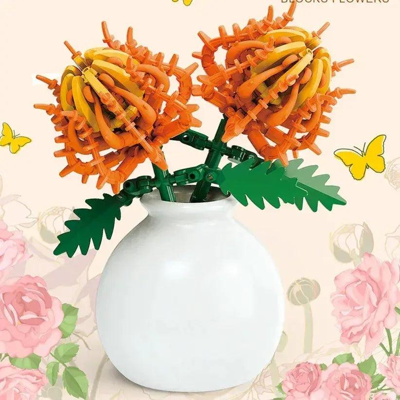  DIY Flower Bouquet Building Blocks Kit Garden Decor Pro -  ToylandEU™