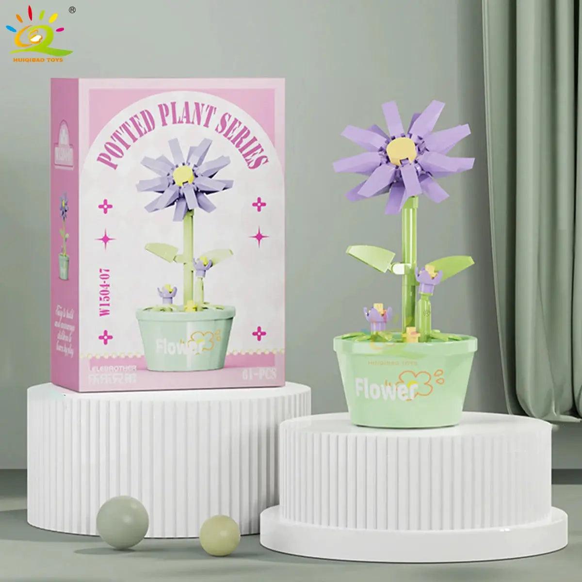  DIY Flower Bouquet Building Blocks for Desktop Decor -  ToylandEU™