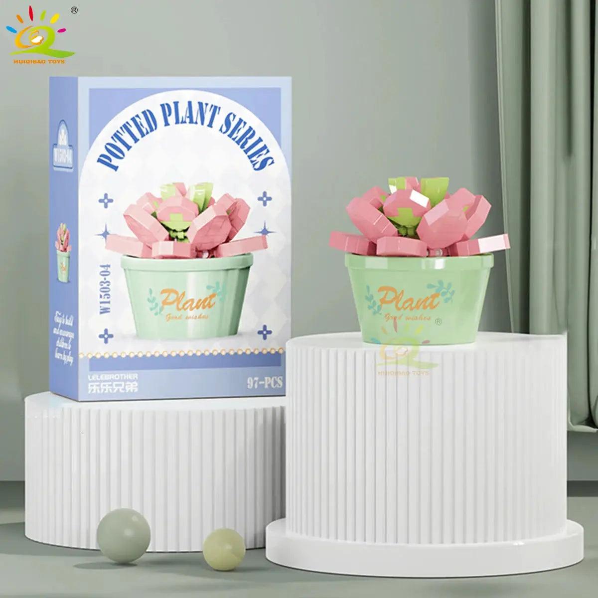  DIY Flower Bouquet Building Blocks for Desktop Decor -  ToylandEU™