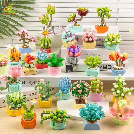  DIY Flower Succulent Building Blocks Eternal Bouquet -  ToylandEU™