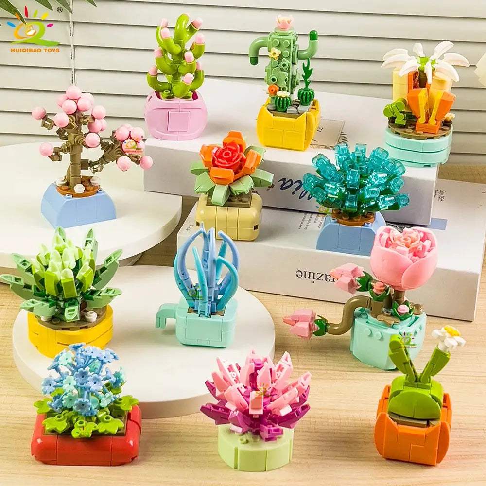  DIY Flower Succulent Building Blocks Eternal Bouquet -  ToylandEU™