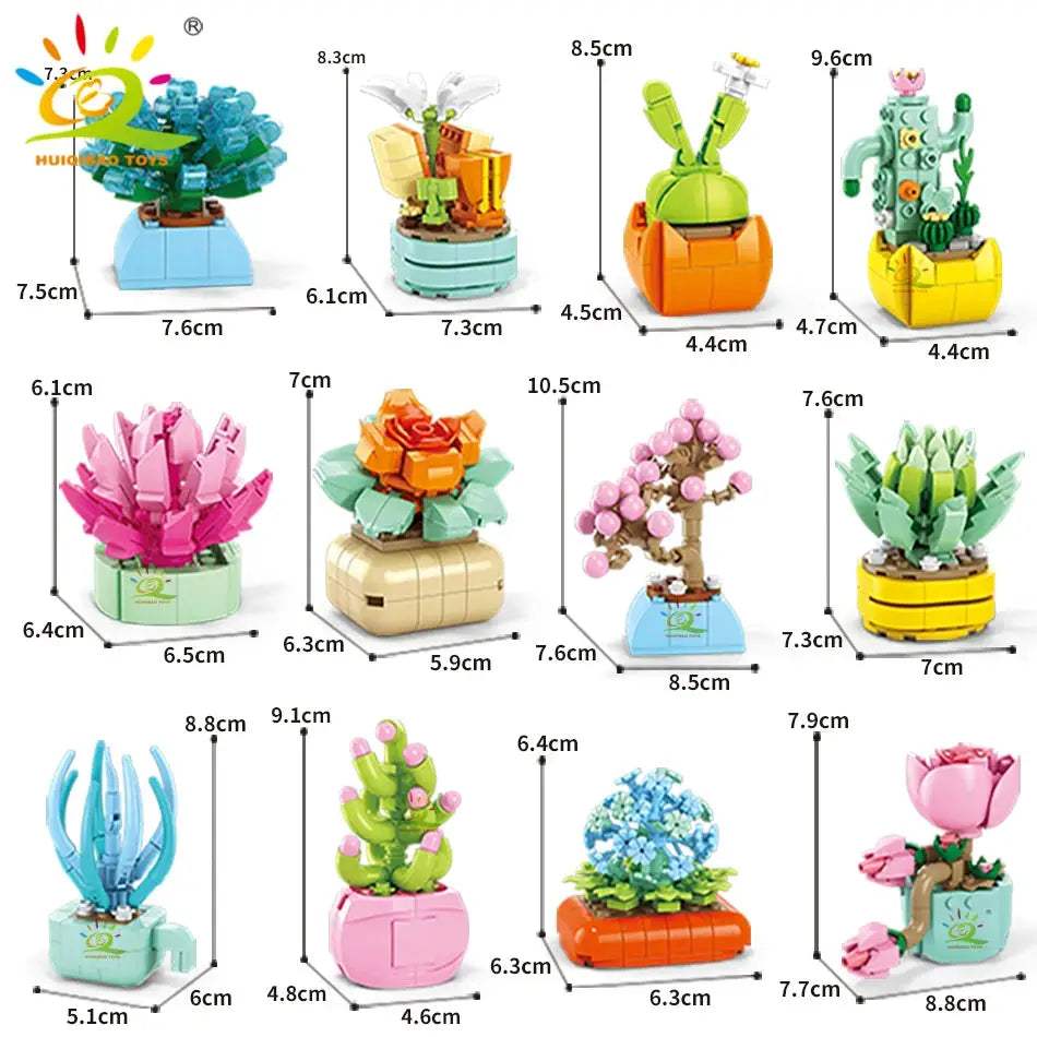  DIY Flower Succulent Building Blocks Eternal Bouquet -  ToylandEU™