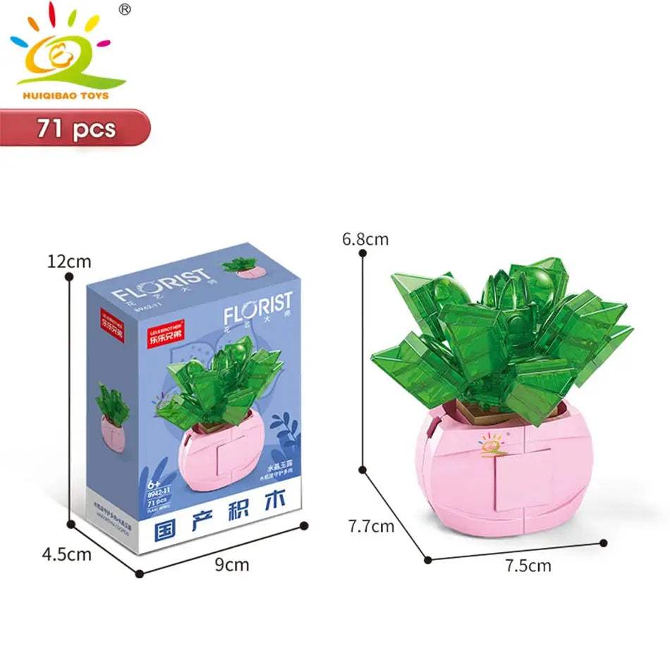  DIY Flower Succulent Building Blocks Eternal Bouquet -  ToylandEU™