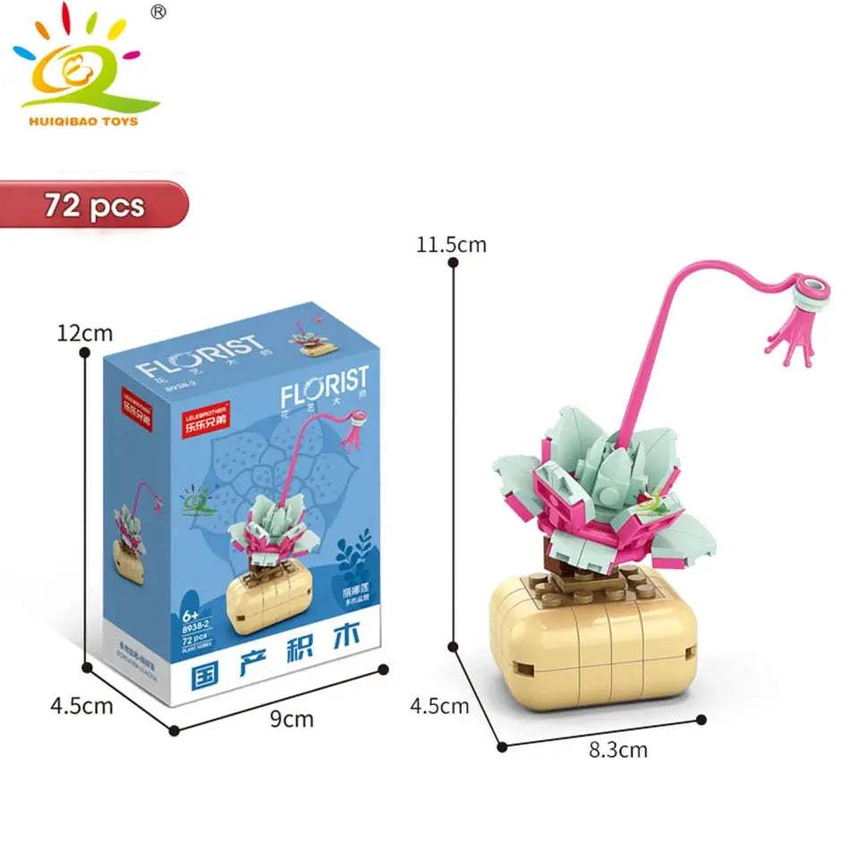  DIY Flower Succulent Building Blocks Eternal Bouquet -  ToylandEU™